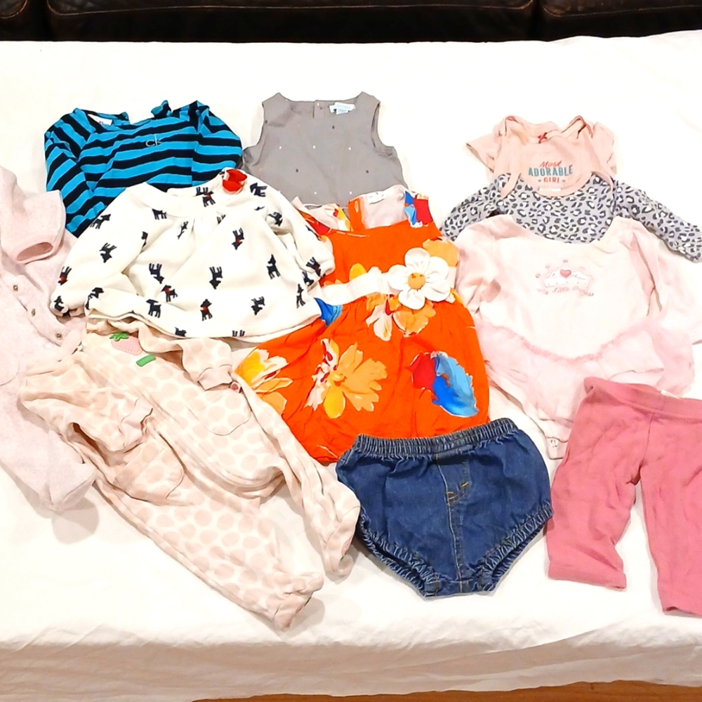 Baby girl 3 months clothes lot